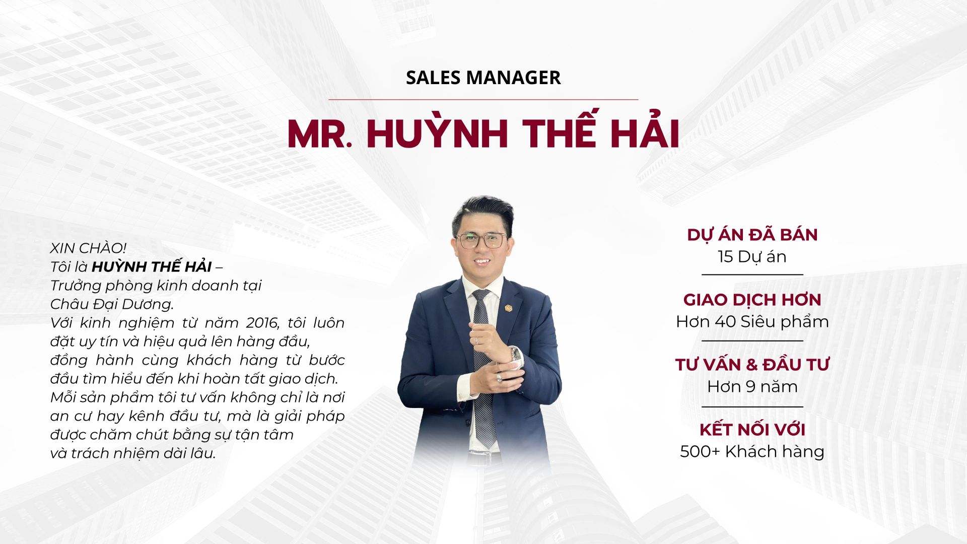 Huỳnh thế hải sales manager