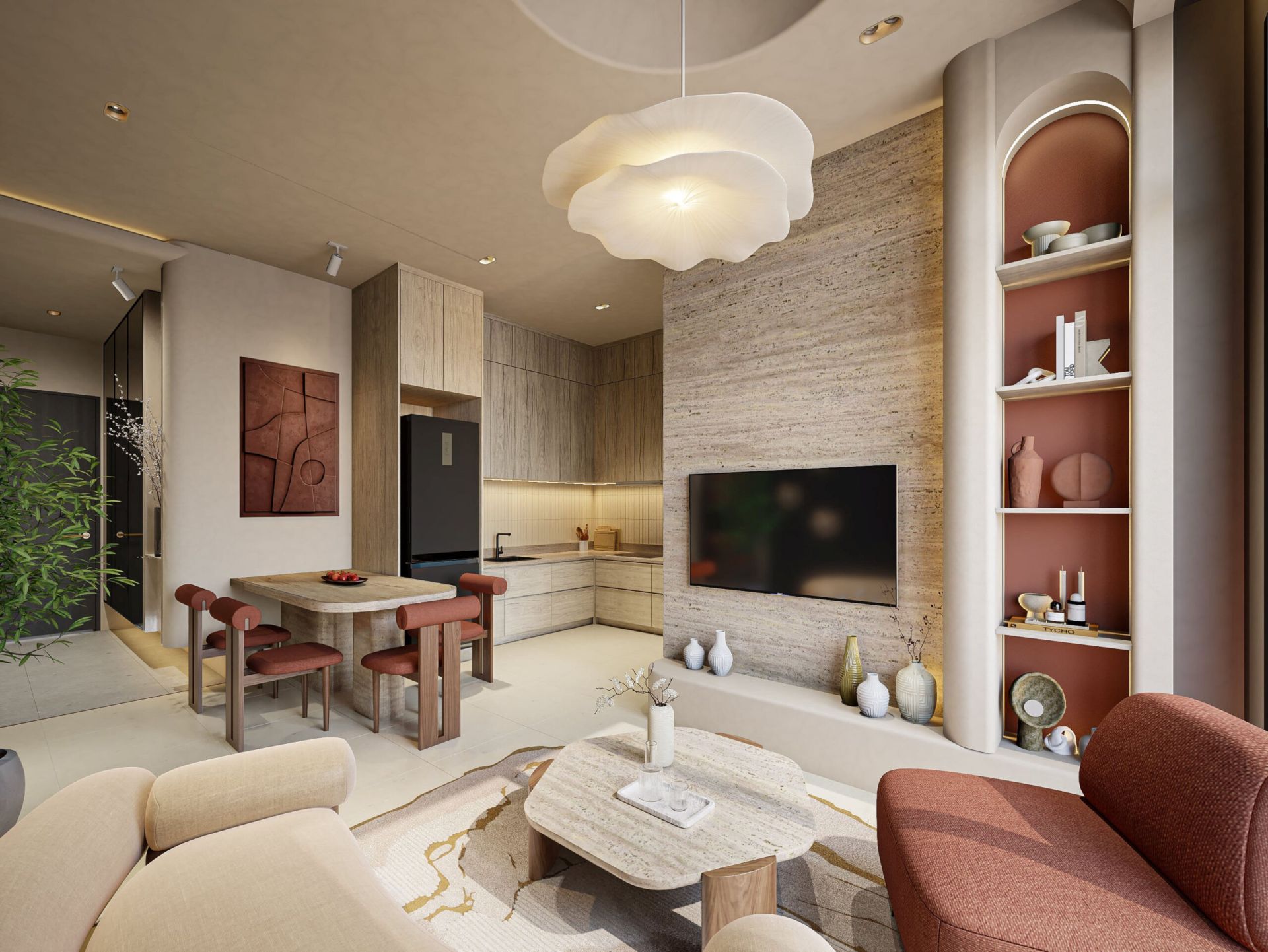 Tổng quan thiết kế căn hộ Eaton park (nguồn: internet)