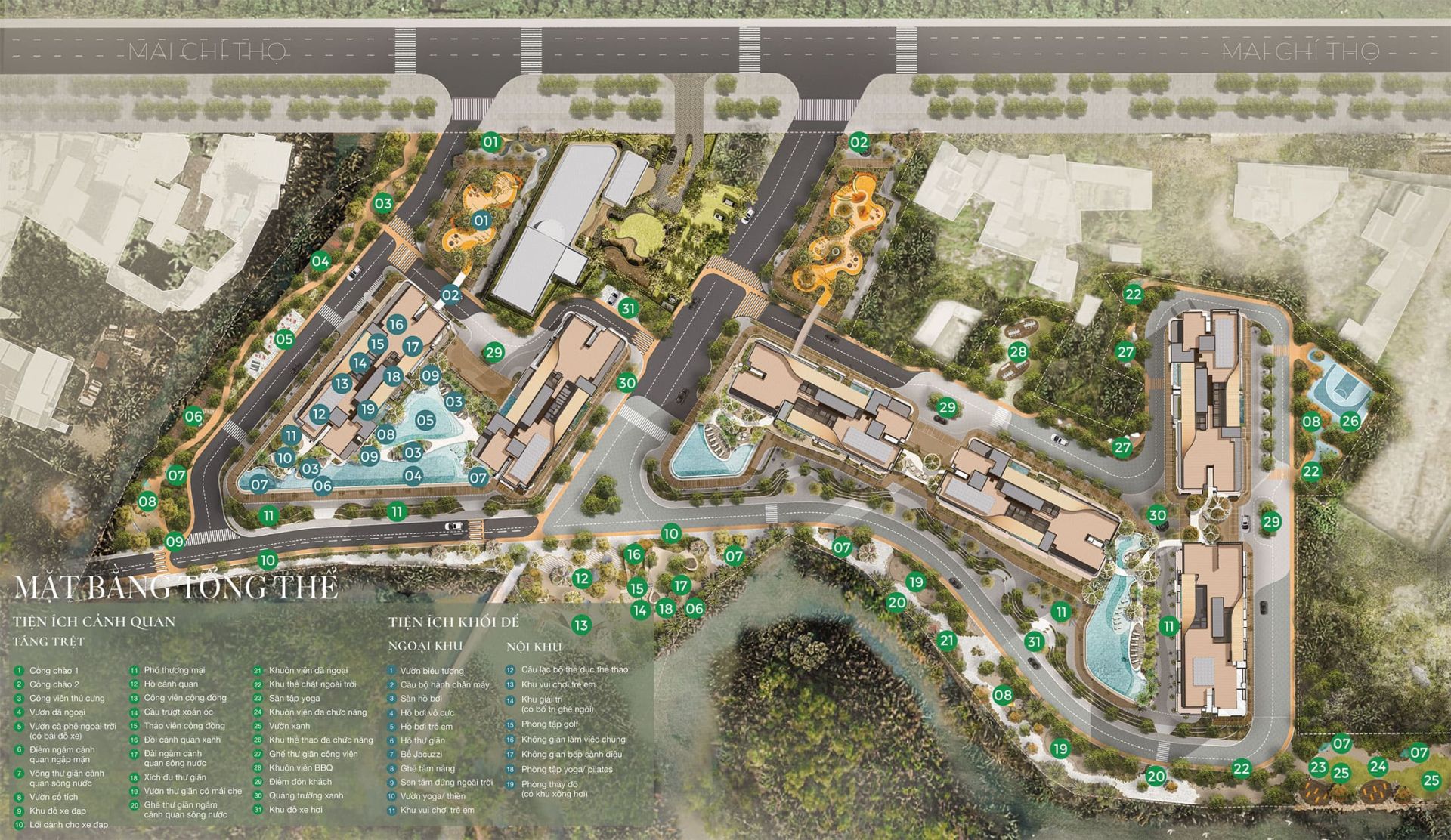 Hệ thống tiện ích nội khu dự án Eaton Park – Gamuda Land tại Thủ Đức (nguồn: internet)