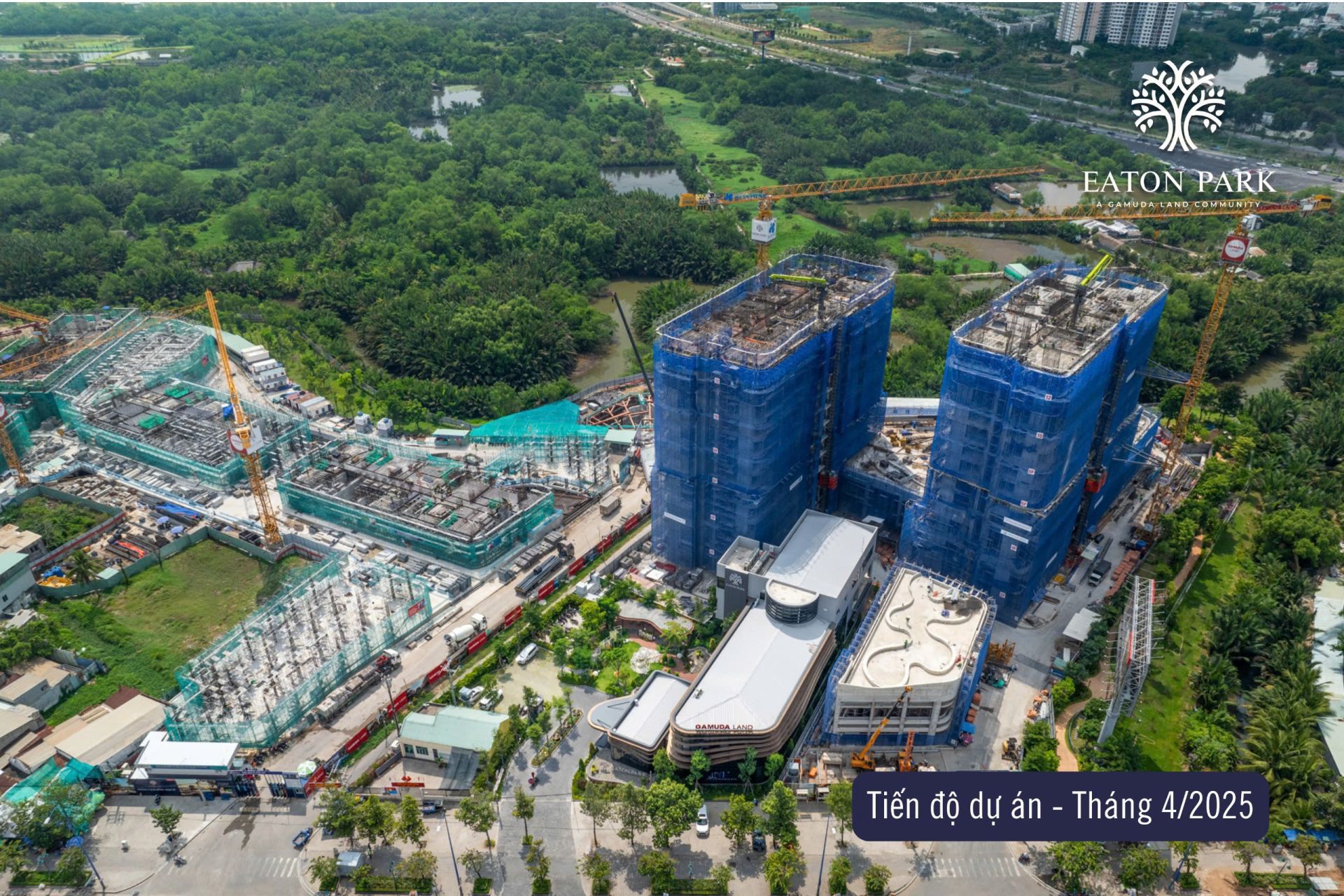 Tiến độ dự án Eaton Park tháng 4-2025