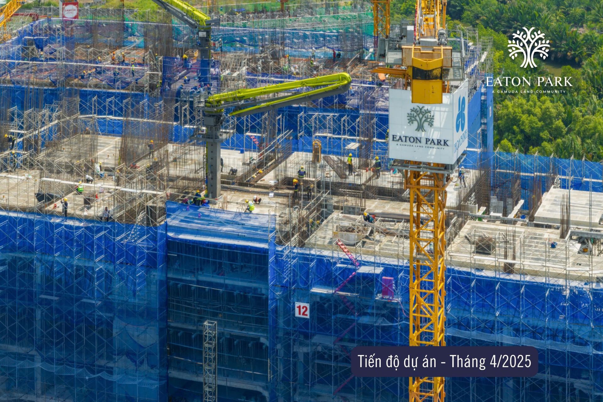 Tiến độ dự án Eaton Park tháng 4-2025