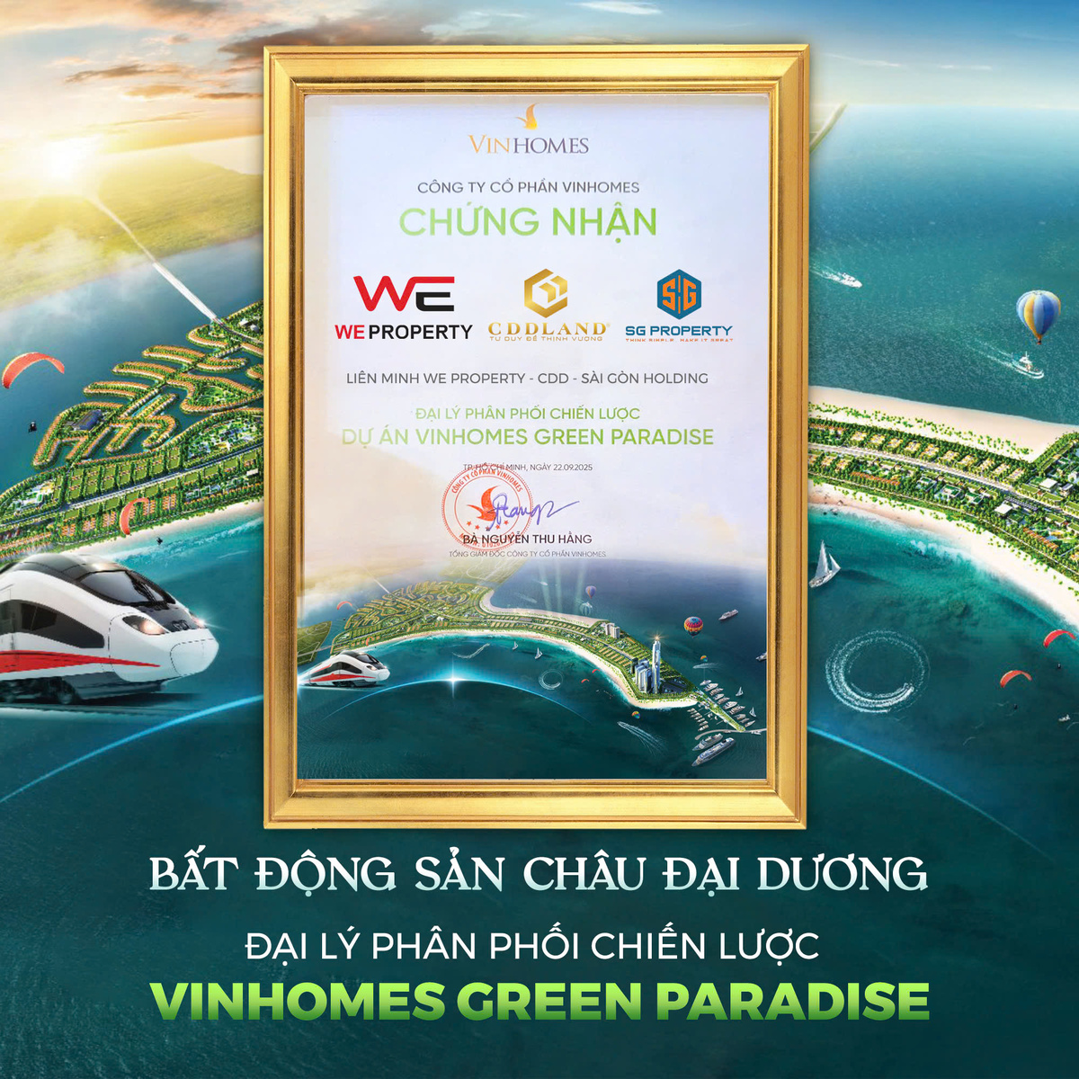 Châu Đại Dương - Đại lý phân phối Vinhomes Green Paradise