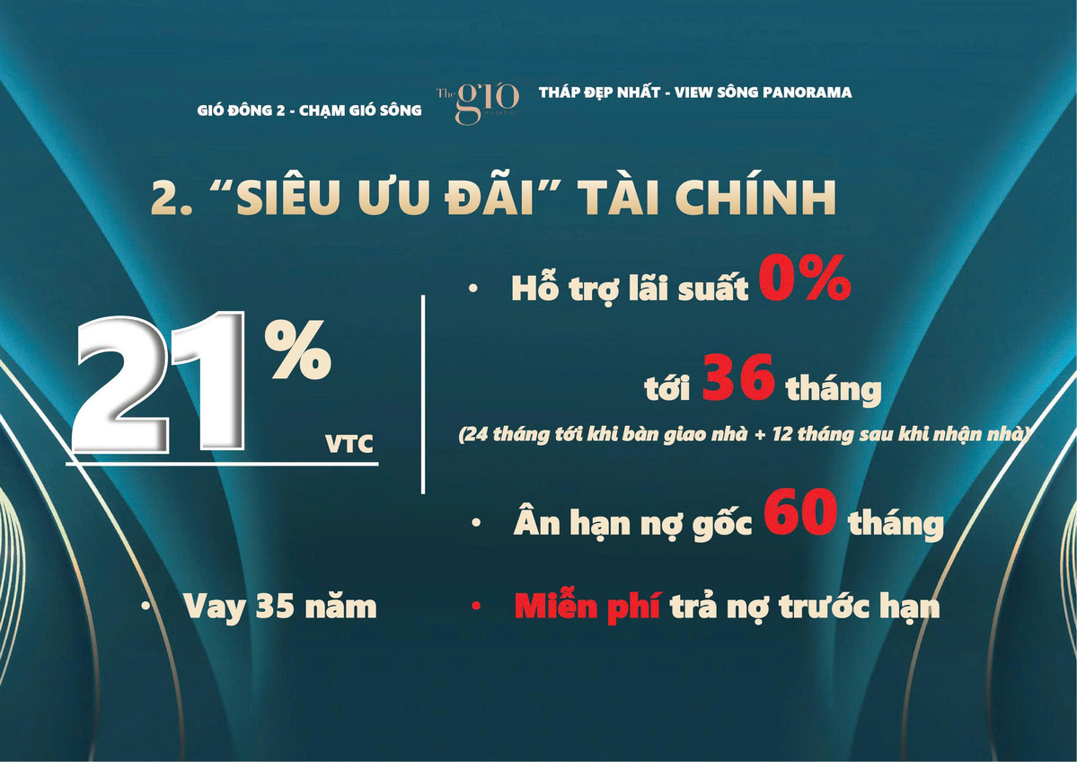 Chính sách bán hàng tháp Gió Đông 2 