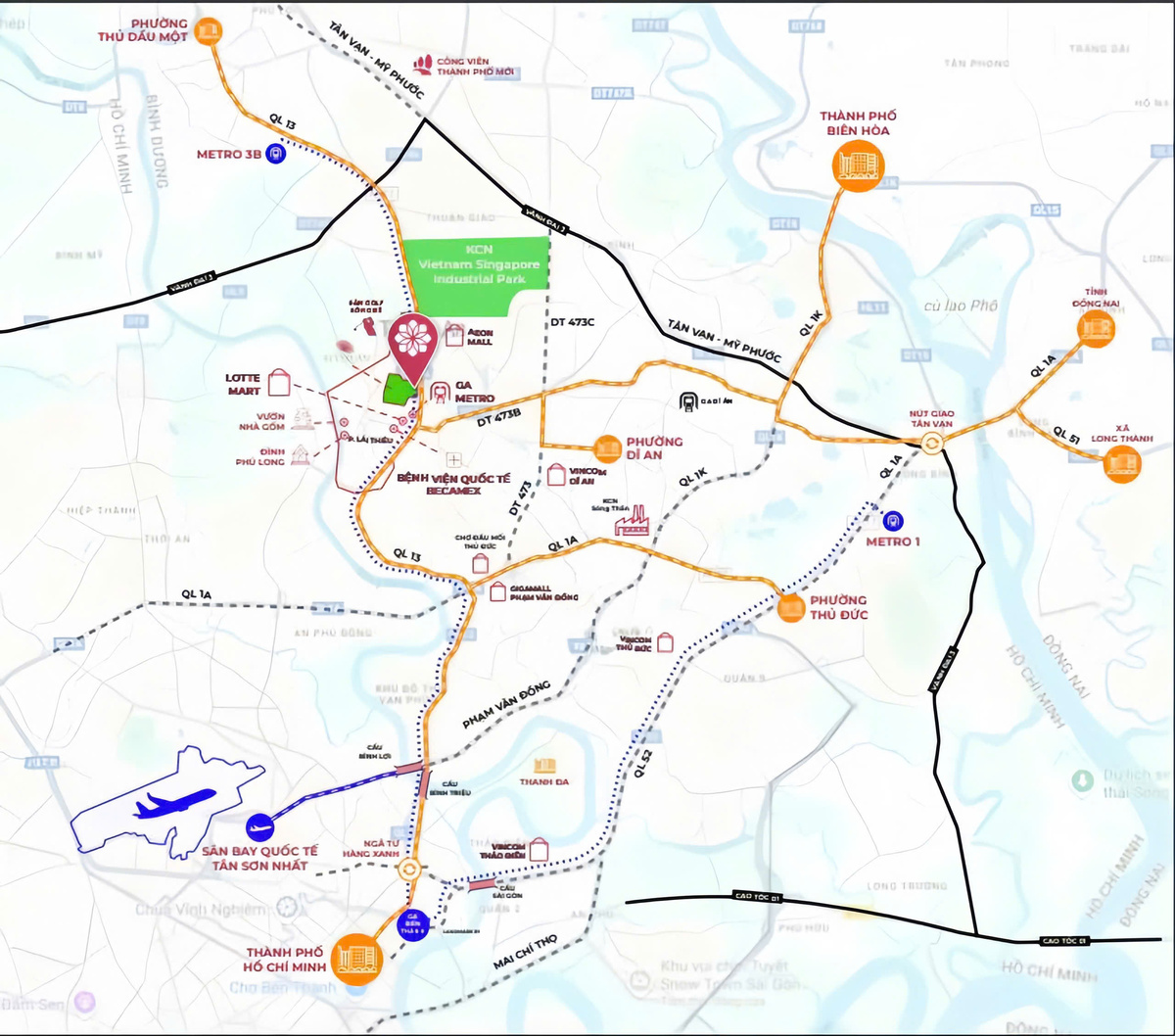 Bản đồ vị trí dự án Setia Edenia 