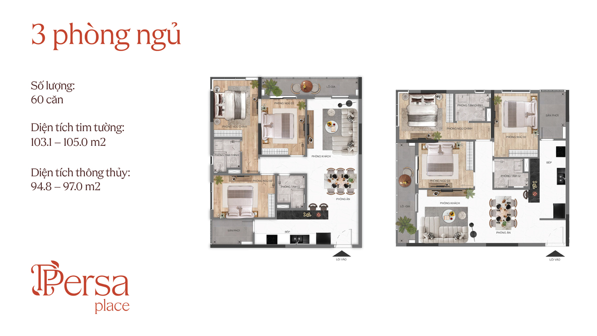 Mặt bằng căn hộ Persa Place Springville 