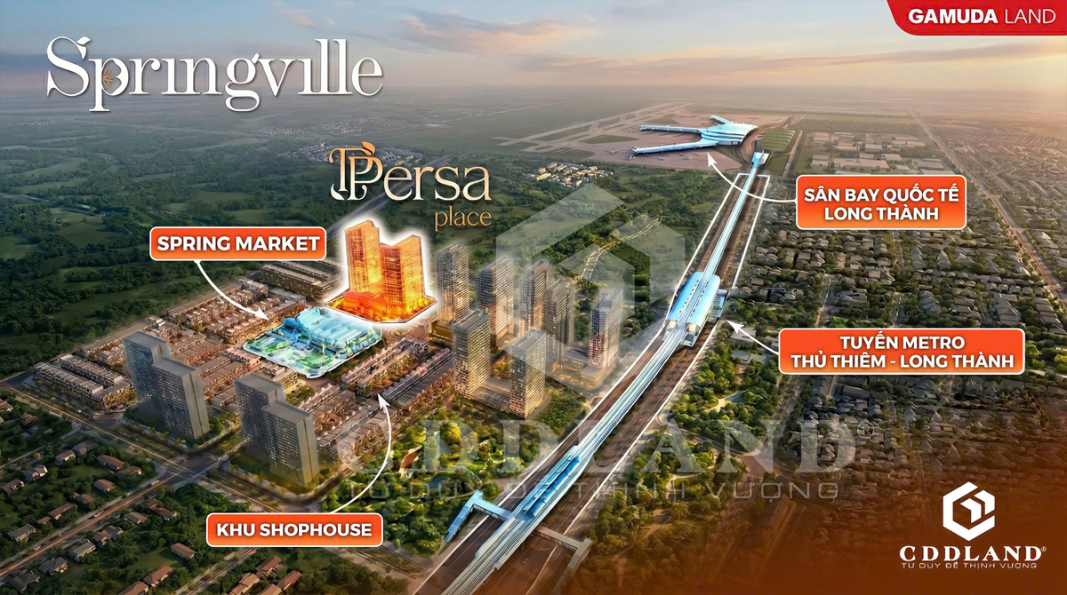 Phối cảnh vị trí Persa Place Springville 