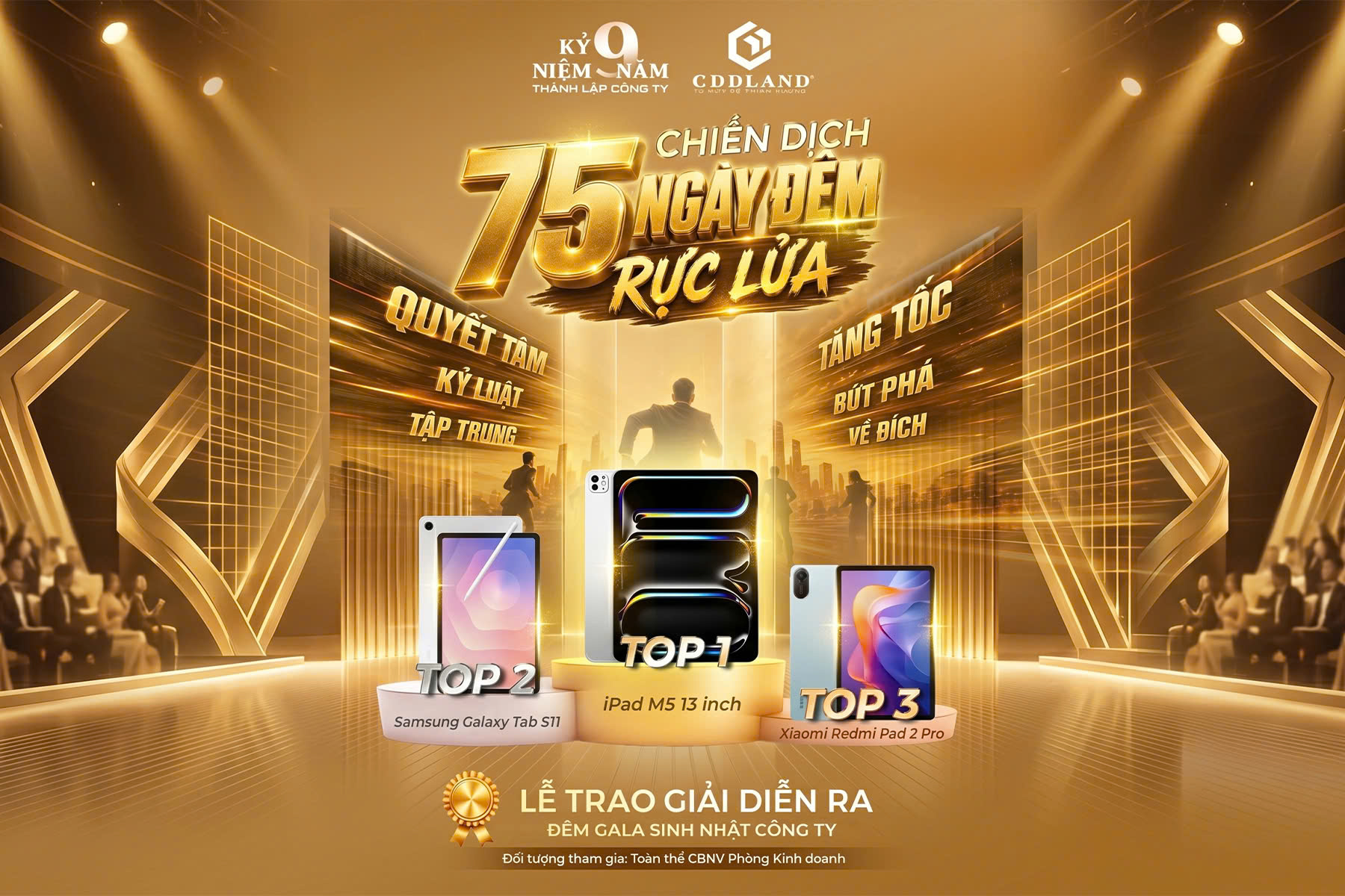 75 ngày đêm rực lửa hướng đến kỷ niệm 9 năm thành lập BĐS Châu Đại Dương