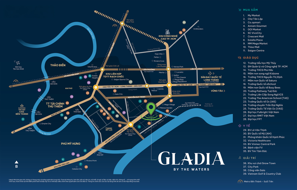 Vị trí Gladia Heights