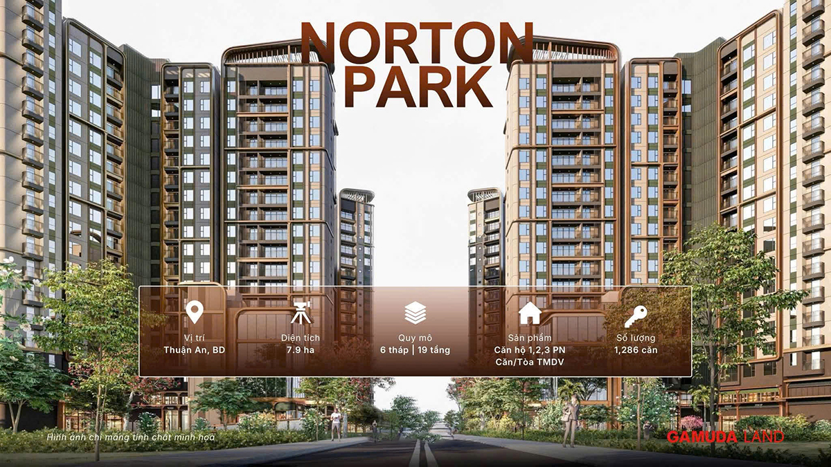 Phối cảnh dự án Norton Park Thuận An - Gamuda Land