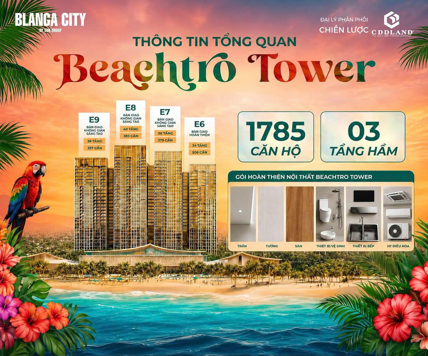 Beachtro Tower - Sống trọn sắc riêng, bên biển nhiệt đới