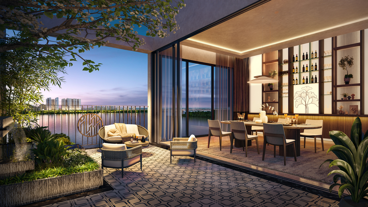 Phối cảnh duplex garden IKI Village