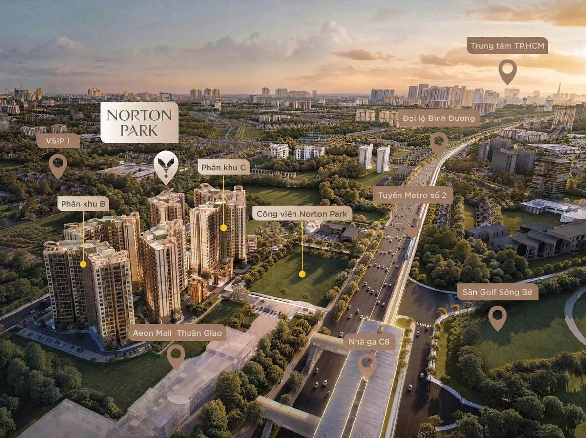 Vị trí dự án Norton Park 
